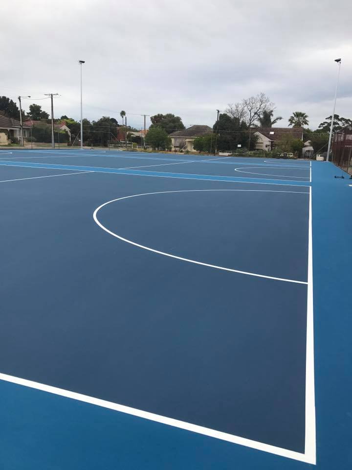 blue courts